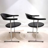 Set of 2 Kaufeld Airport 037 chairs by Geoffrey Harcourt, 1960