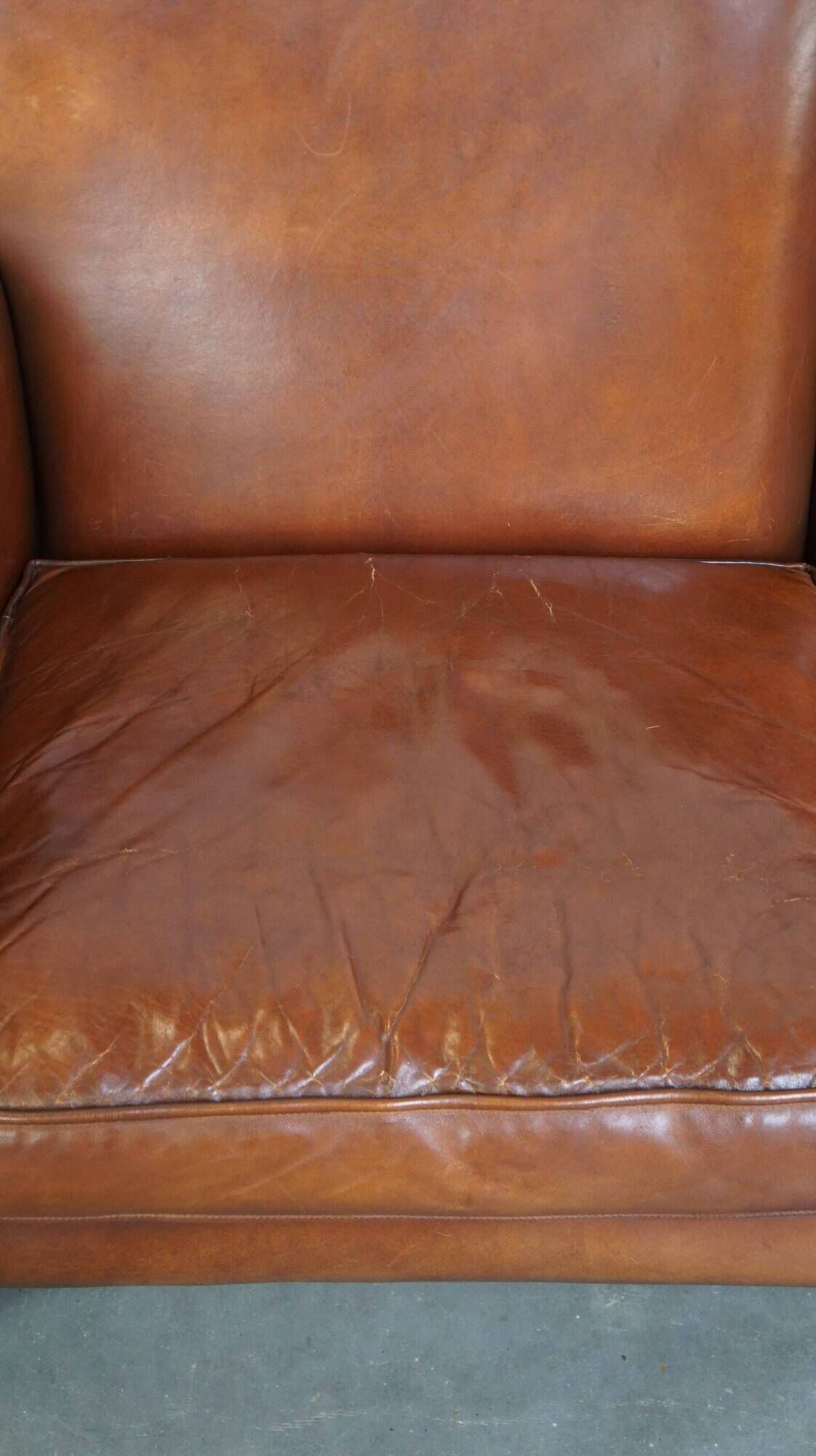 Classic 2 seater sheepskin sofa with beautiful colours and good seating comfort