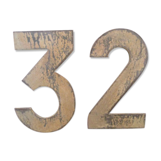 Number 2 and 3 old metal