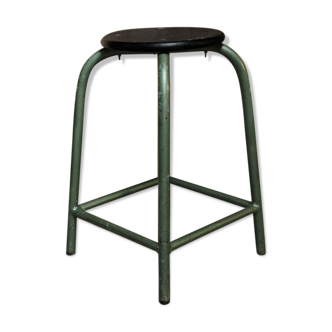 Tabouret de laboratoire en bois et métal