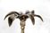 Pair of brass of Massive Belgium 1970 s Hollywood Regency lamps