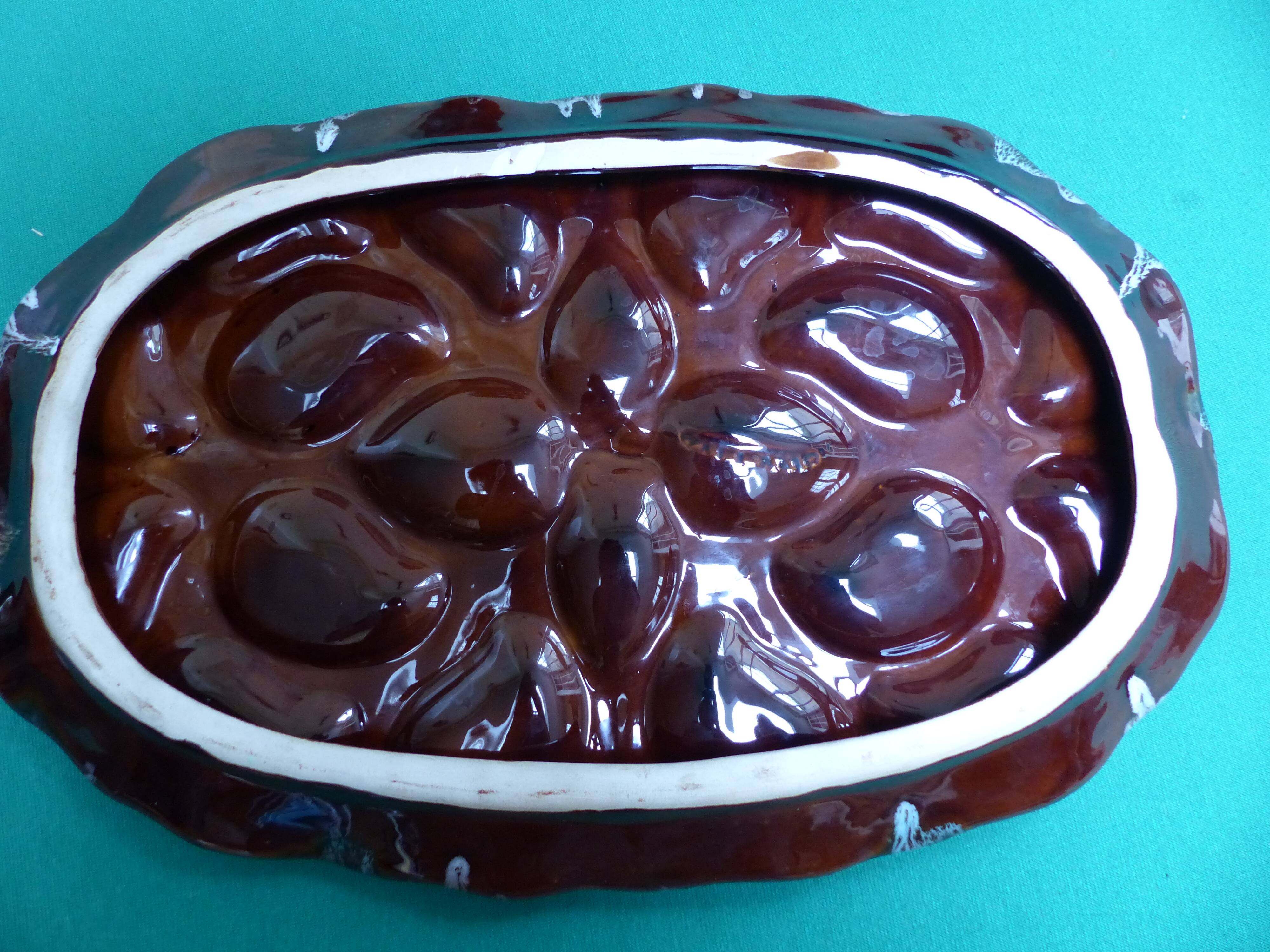 Vallauris Majolica vintage oyster service