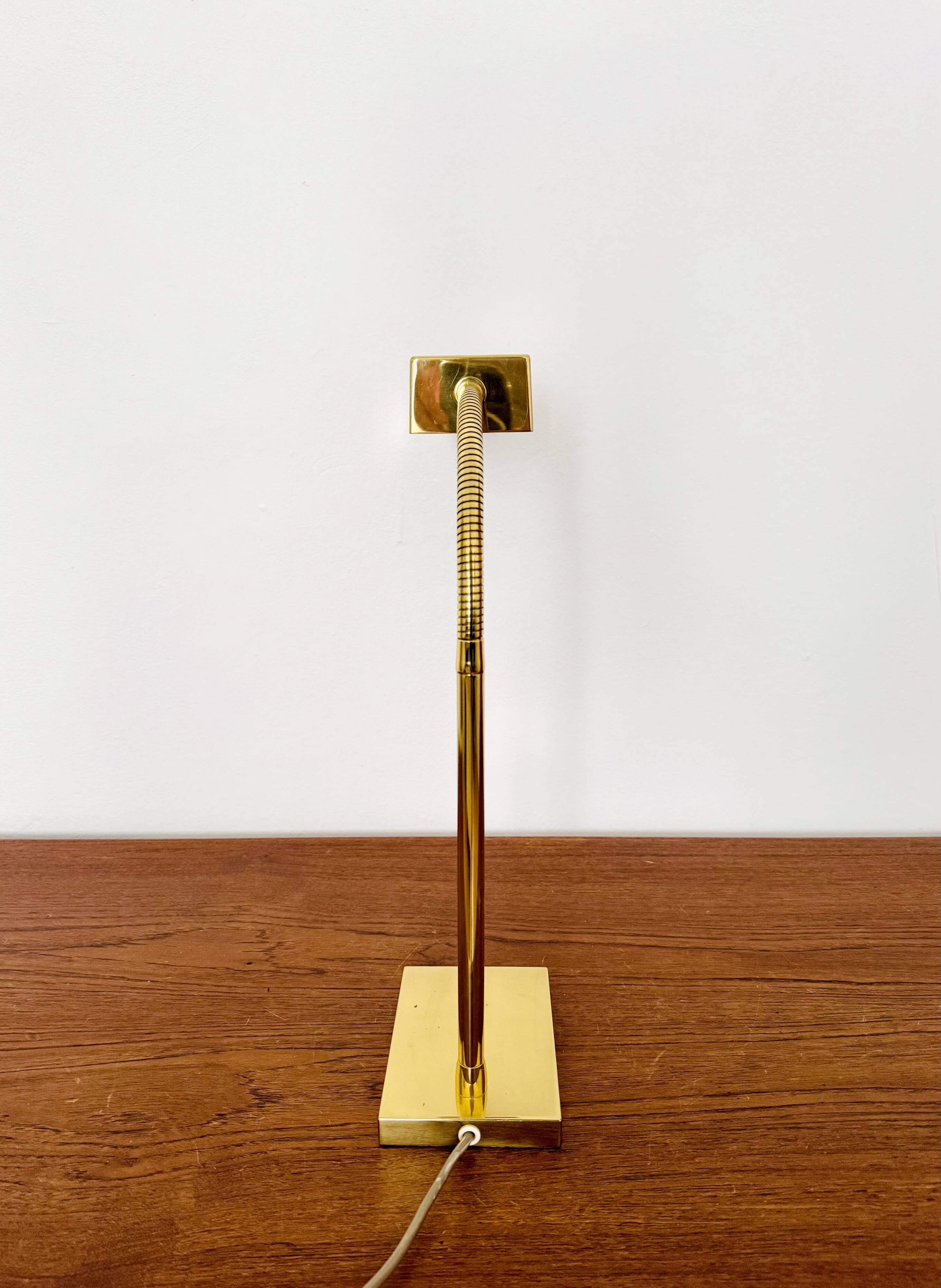 Brass Table Lamp by Vereinigte Werkstätten Collection