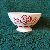 Old bowl Digoin pink red