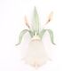 Tulip wall light with leaves and flowers, 80s