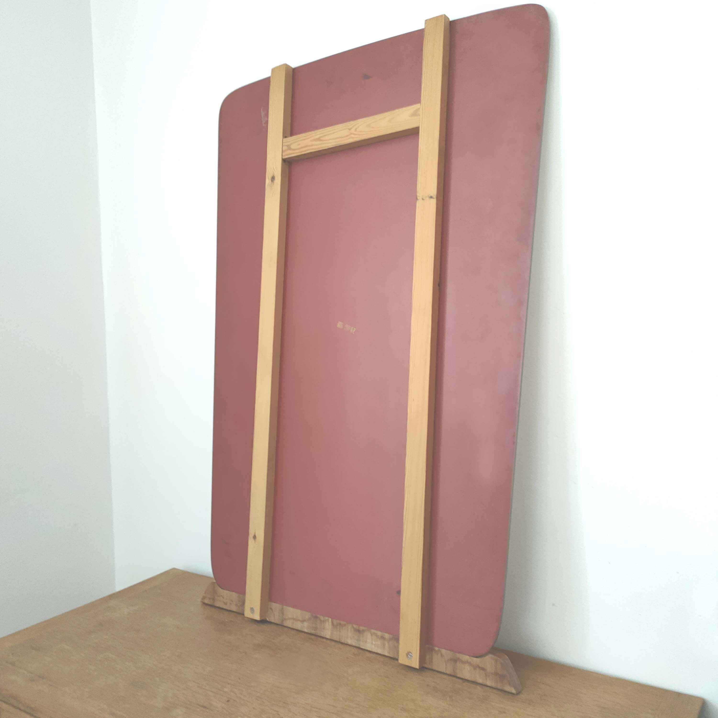 Large Scandinavian bevelled mirror 105cm