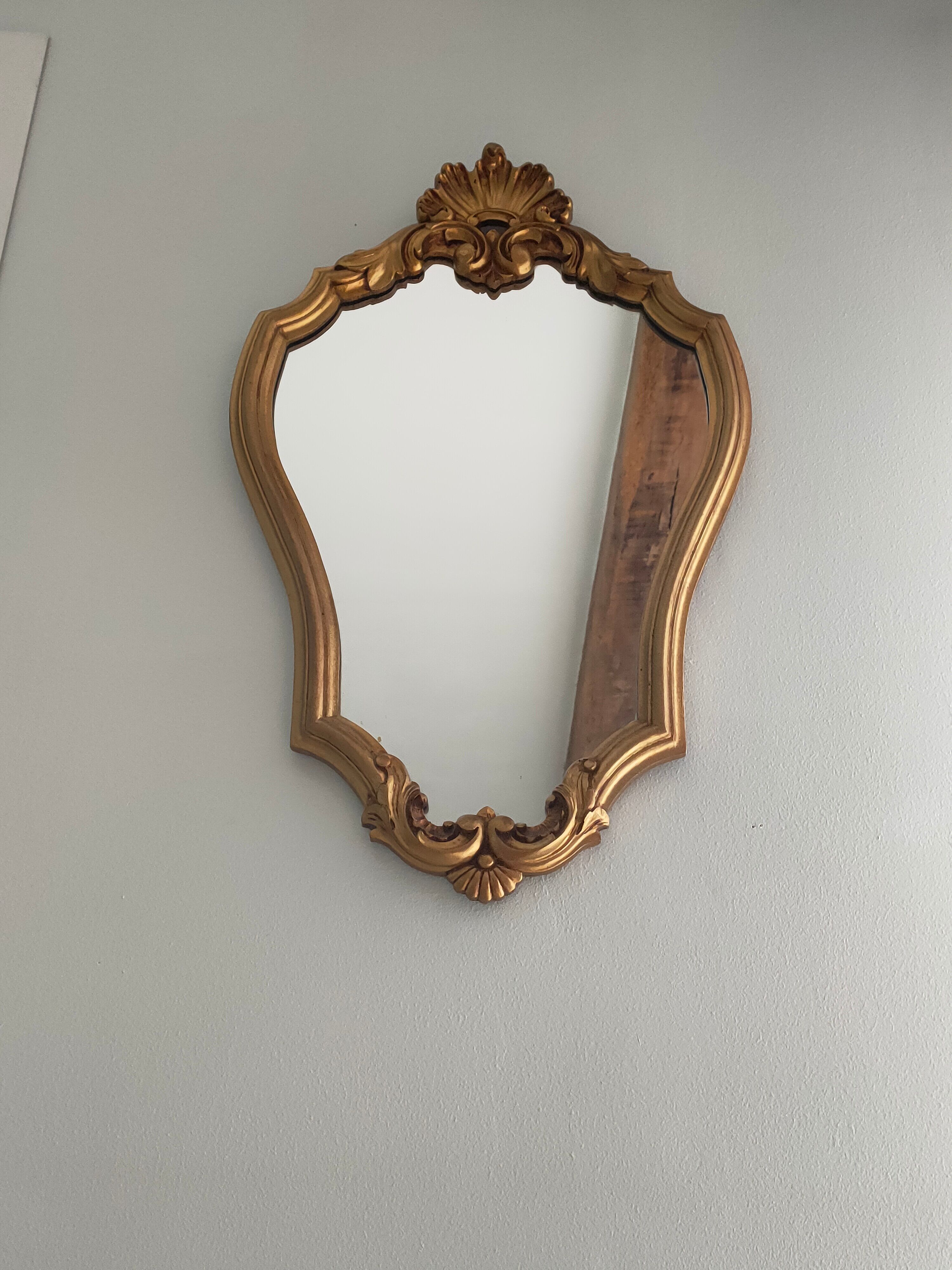 Gilded style mirror, 61x39 cm