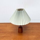 Danish modern teak table lamp from the mid-century, 1960s.