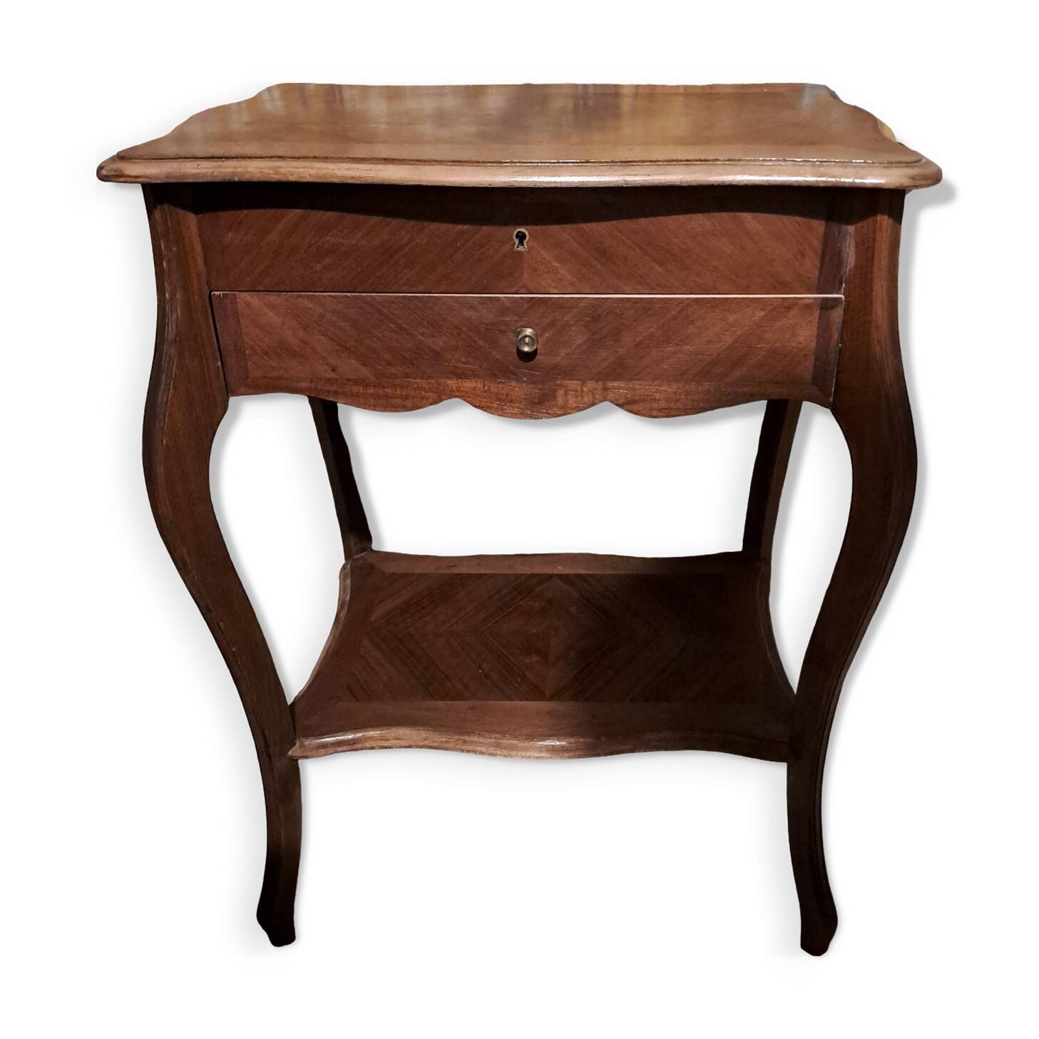 Side desk, Creative leisure table in varnished blond wood 1920