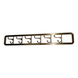 Art-Deco brass Coat Rack  &  2 Hangers, France, 1940s