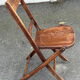 Folding chair – Vintage – Furniture – Patinated wood