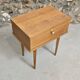 Scandinavian bedside table with hinged drawer