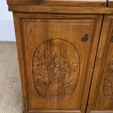 Foldable solid tech bar cabinet