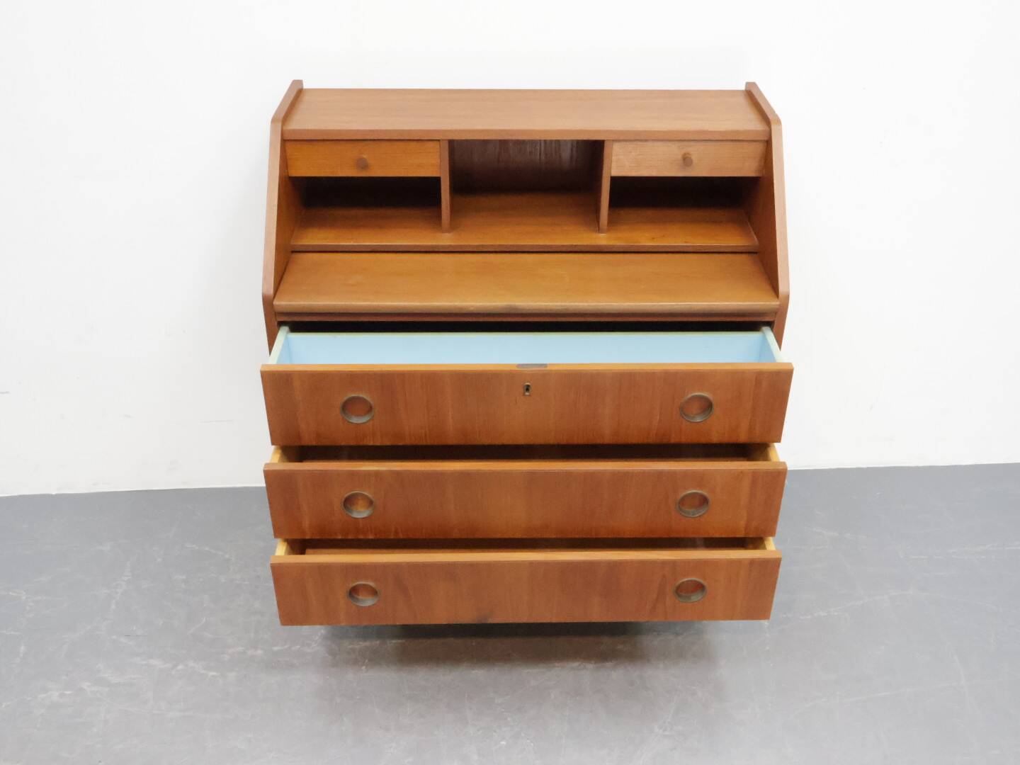 Secrétaire danois en teck vintage