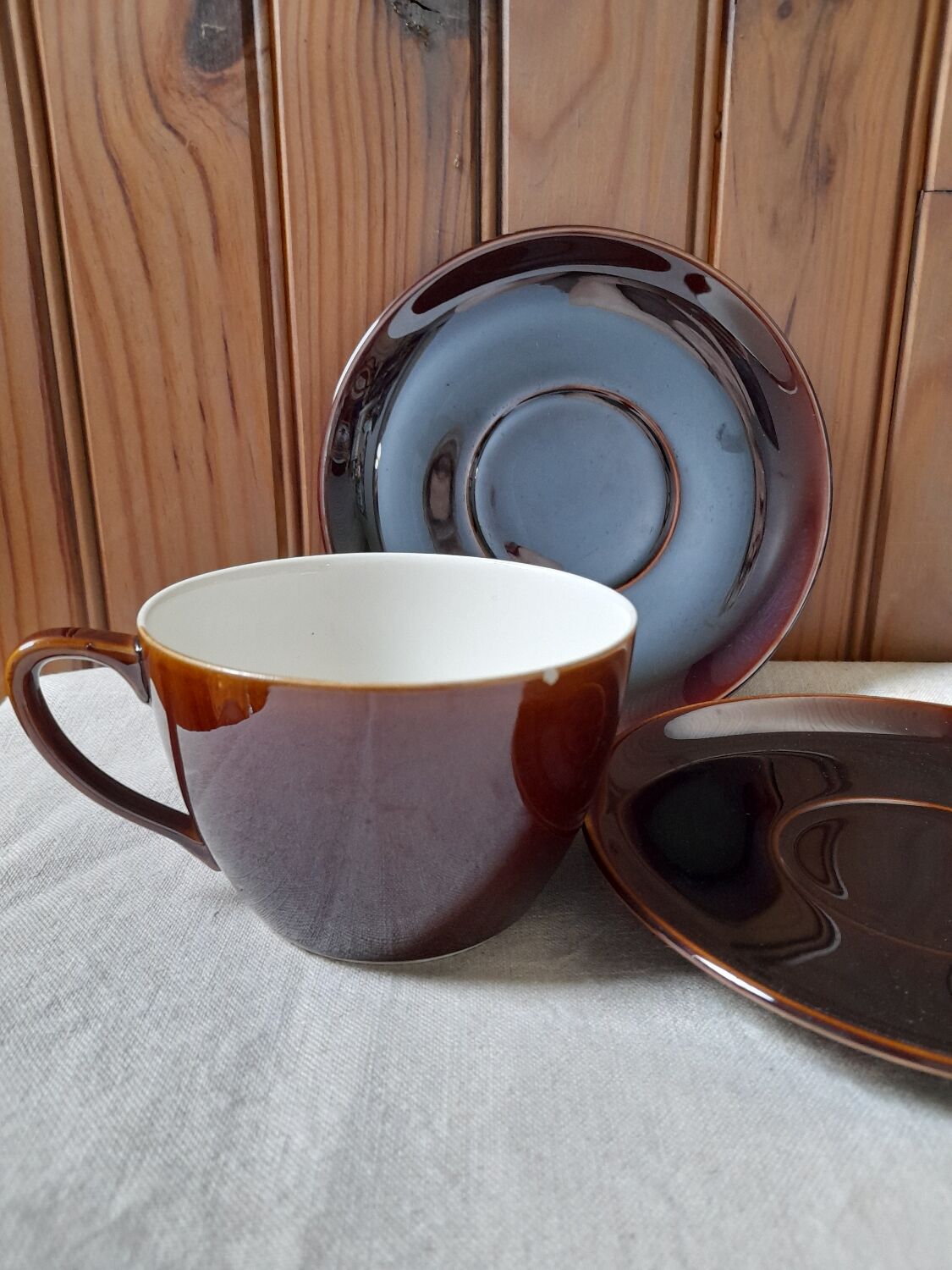 Breakfast cup and 2 subcups, Villeroy & Boch, Luxembourg model