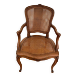 Louis XV style caned armchair