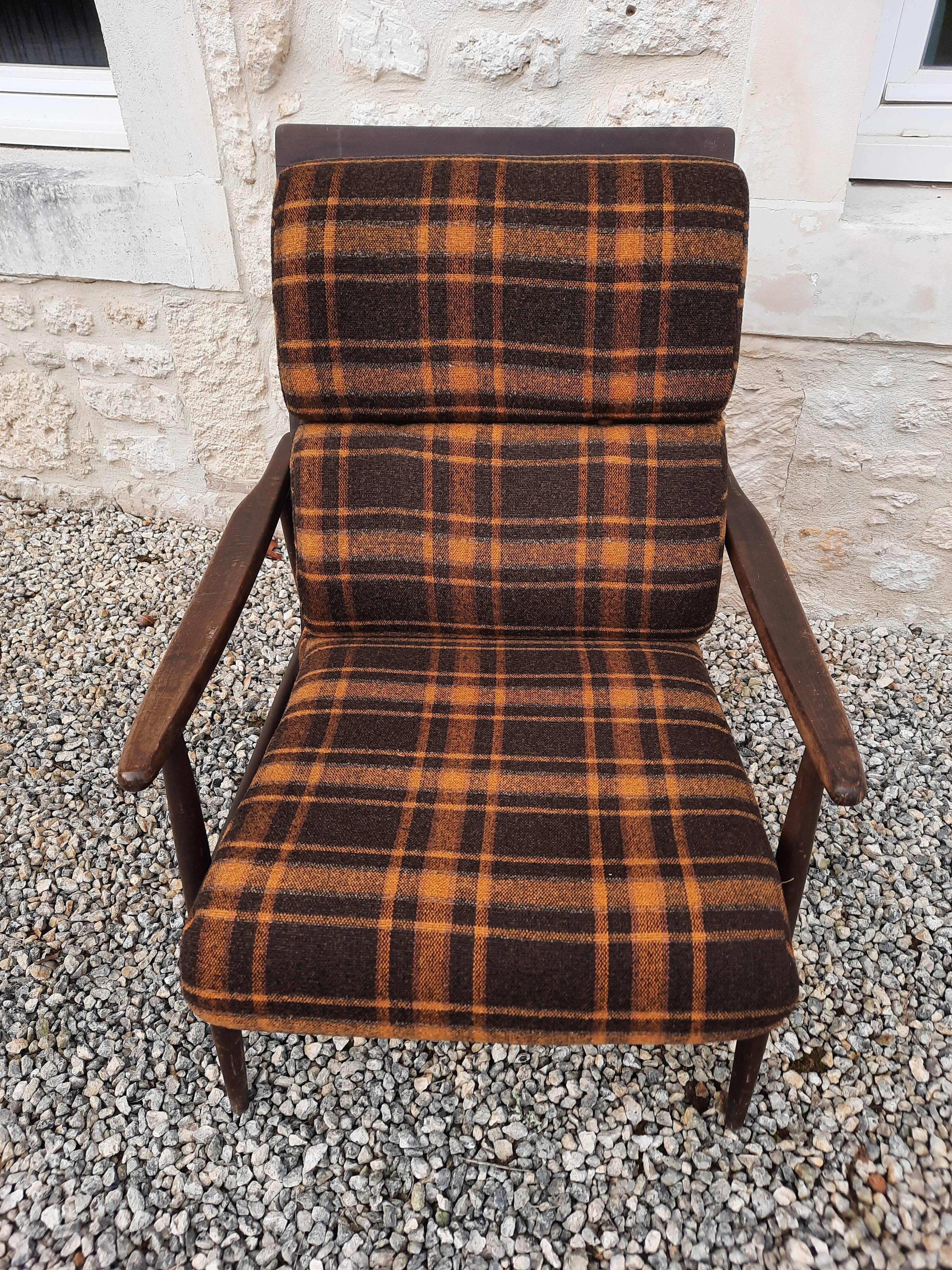 Fauteuil vintage esprit scandinave