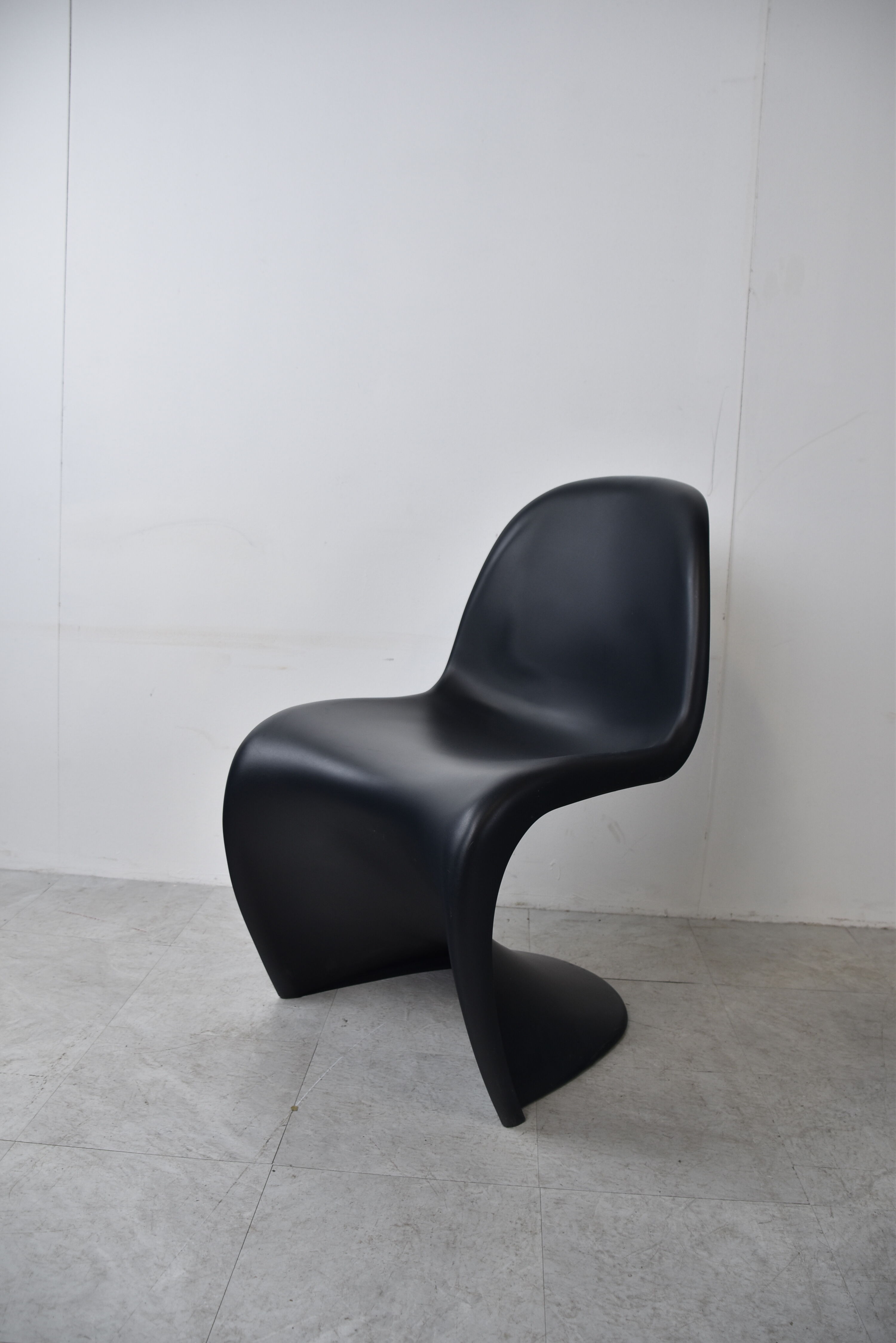 Black panton dining chairs, set of 8