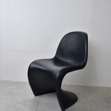 Black panton dining chairs, set of 8