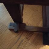 Ceramic and wood coffee table signed dan vallauris 1950/1960