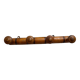 Antique turned wood wall coat rack