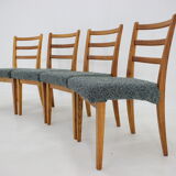 1960s Set of 4 Oak Dining Chairs ,Czechoslovakia