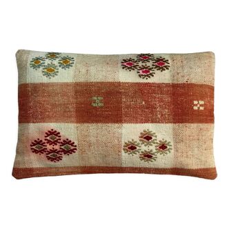 Vintage turkish kilim cushion cover 30x50cm