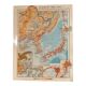 Ancienne carte de la Corée, du Japon et de la Mandchourie de 1945