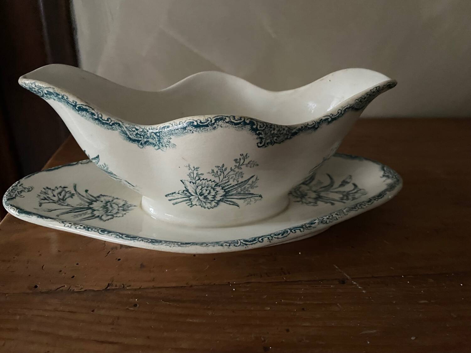 Clairefontaine ironstone gravy boat