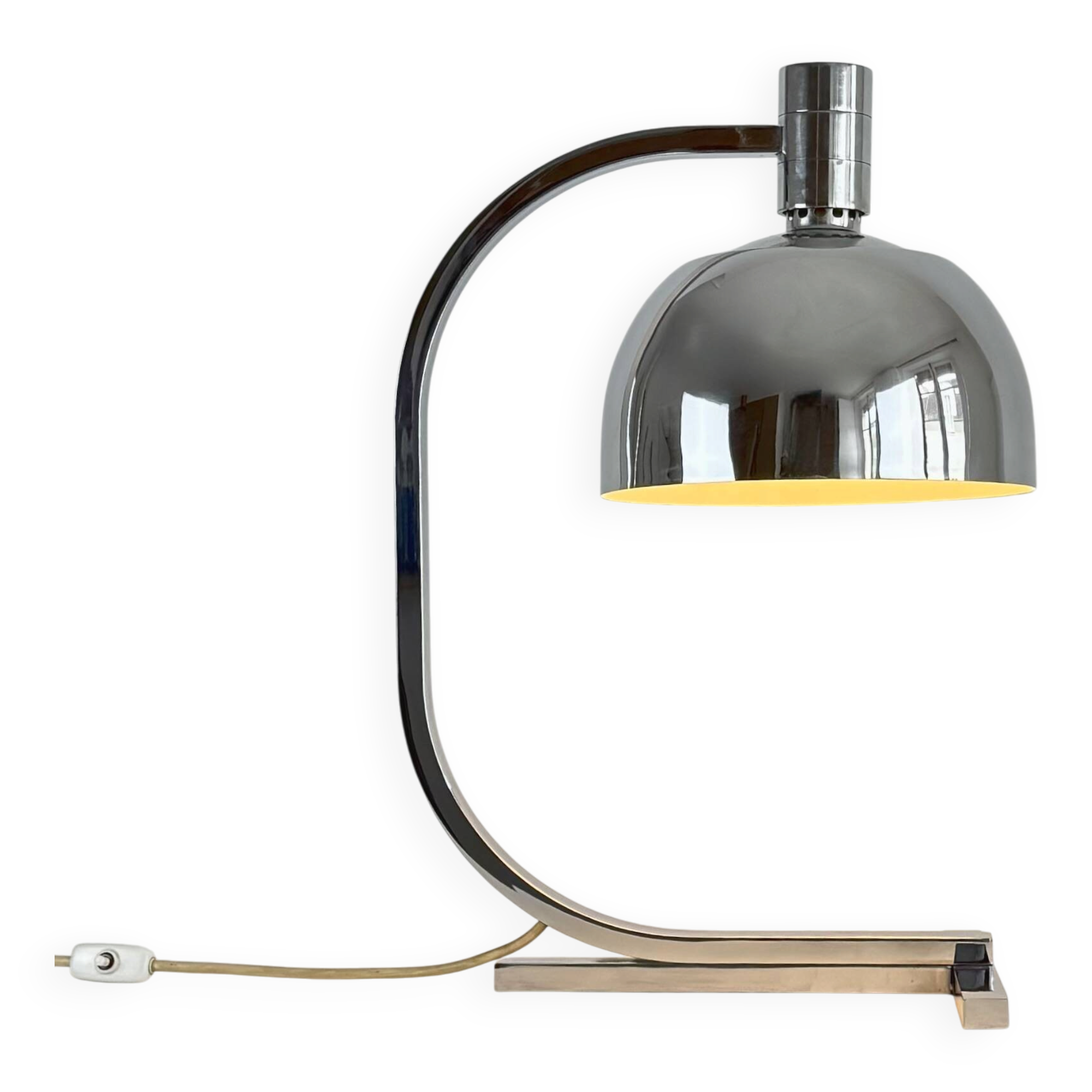 XL Lamp AM/AS by Franco Albini, chrome brass, Italy, 1960
