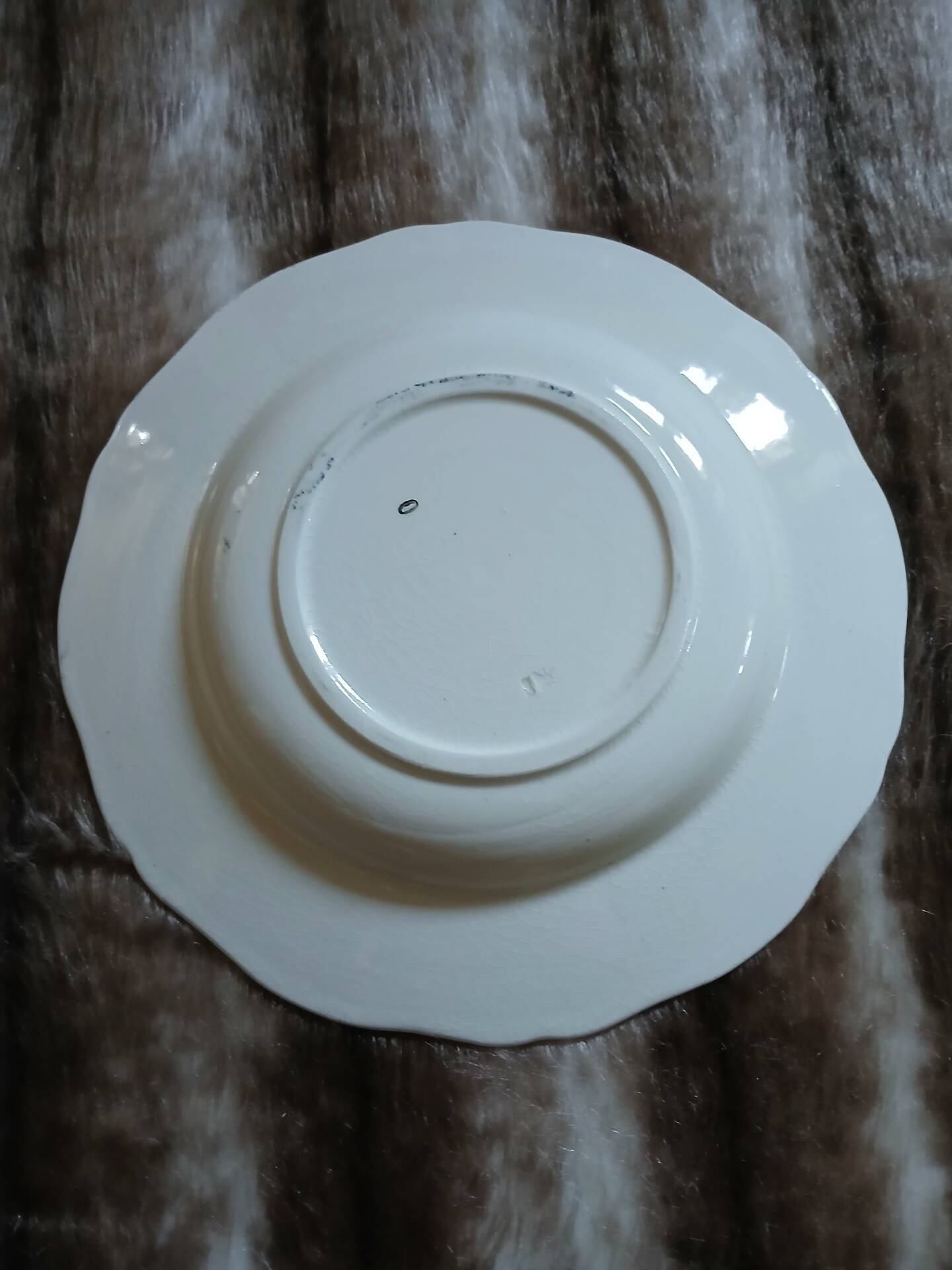 8 antique deep plates in ironstone