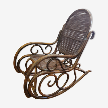 Rocking chair bambou