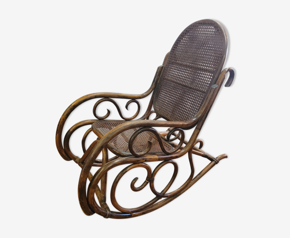 Rocking chair bambou