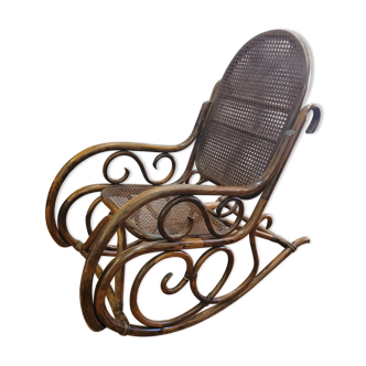 Rocking chair bambou