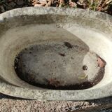 Paire de jardinières anciennes en pierre reconstituée