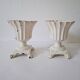 Duo de petits vases medicis en fonte anciens