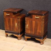 Paire de tables de chevet italiennes, 20e siècle