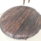 Round table in popular oak, circa 1880.