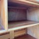 Wooden counter bar and rattan wicker decorations years 50/60