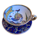 Tea or coffee cup and saucer by Alfredo Santarelli and Gualdo Tadino
