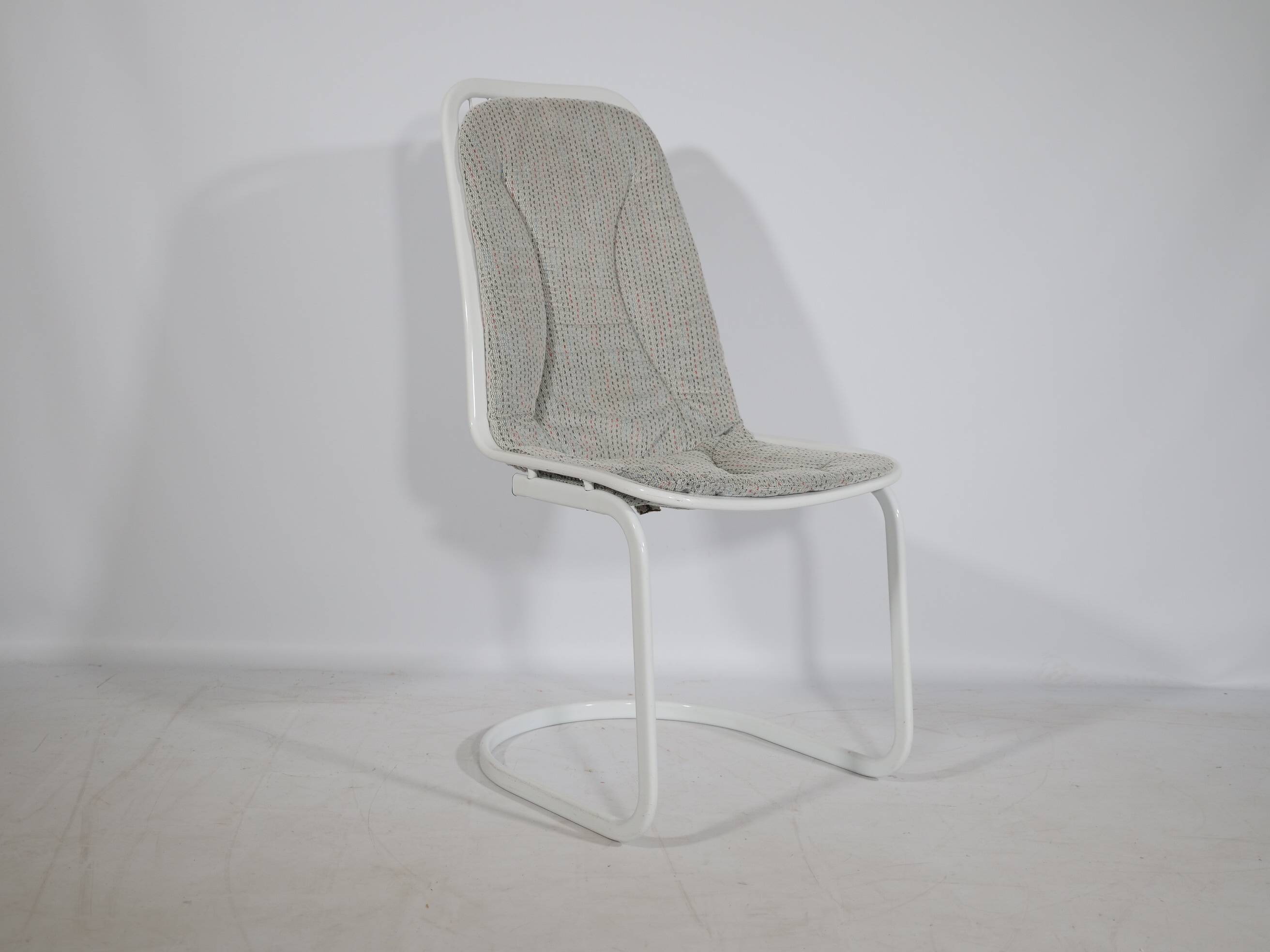 Cidue Cantilever Wire Chairs, Set of 6, 1970s