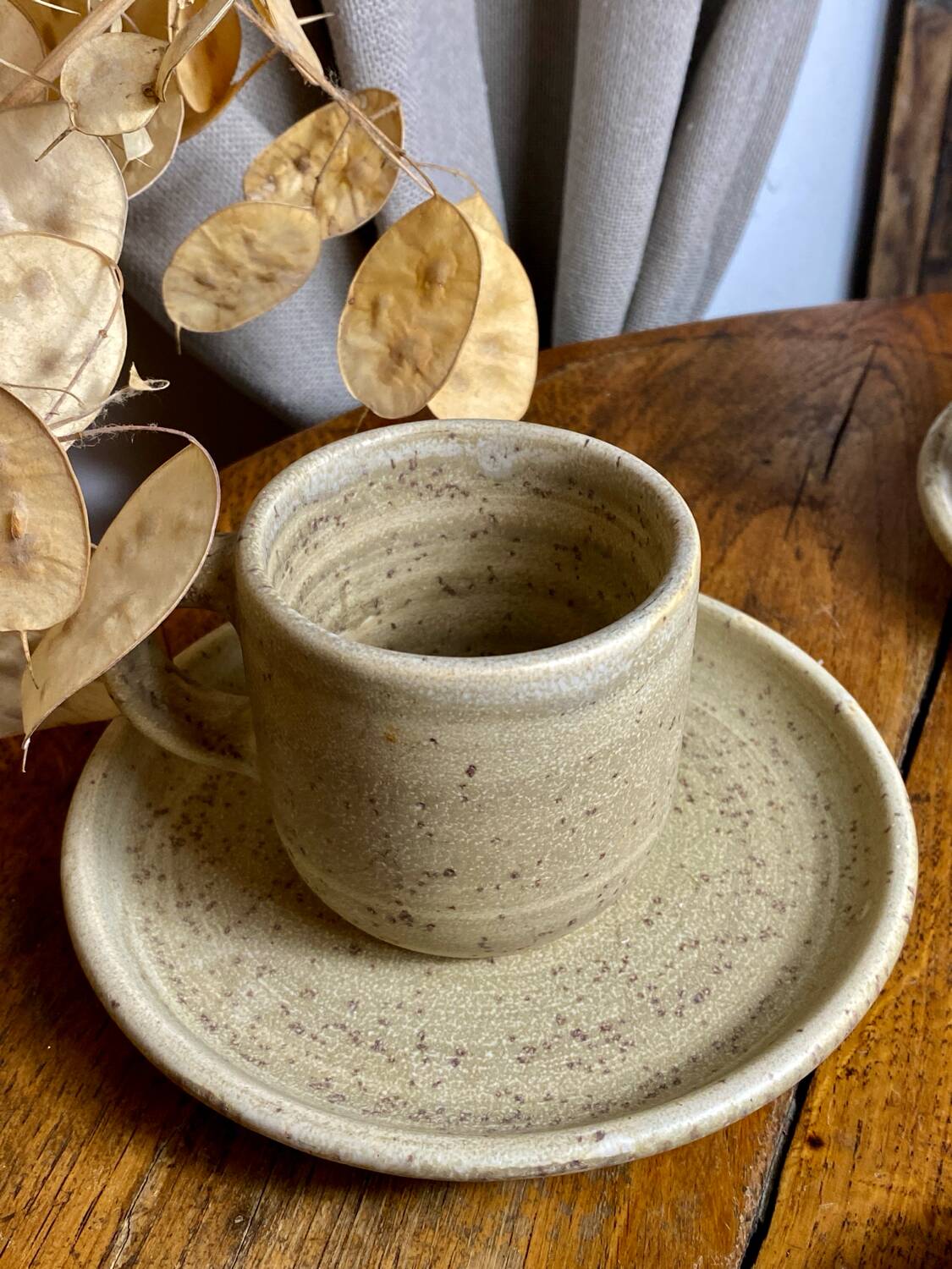 Niderviller stoneware coffee cups