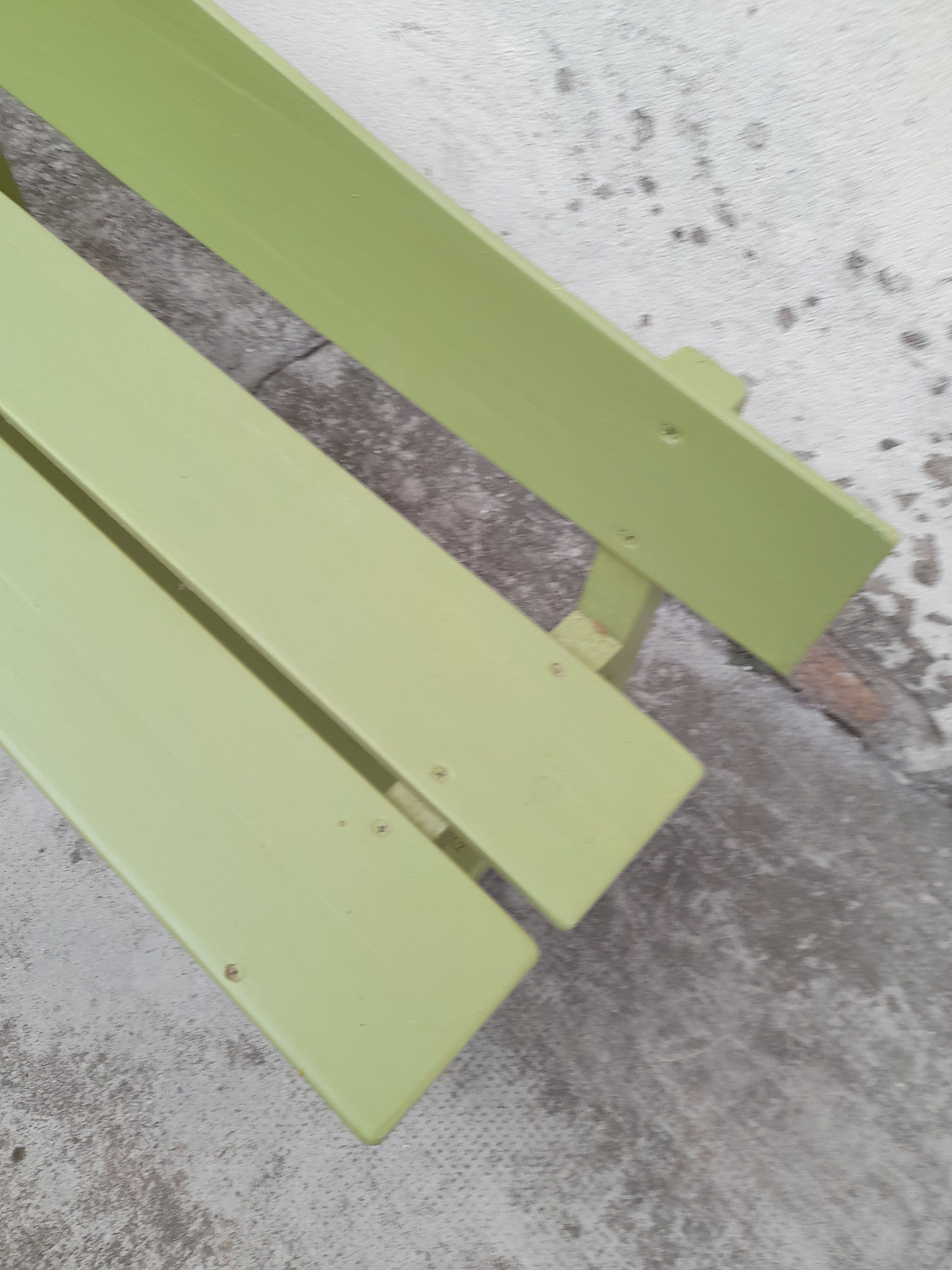Old vintage school child bench