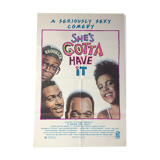 Original American poster She's gotta have it by Spike Lee, 1986