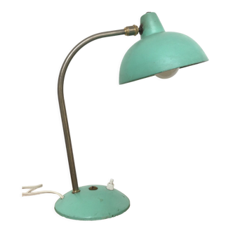 Workshop table lamp on water green ball head industrial design 1950