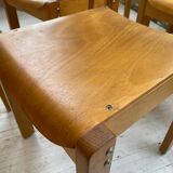 12 80s beech chairs