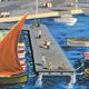 St Tropez port painting