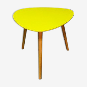 Table basse vintage jaune