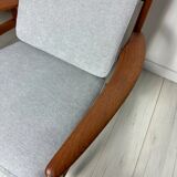 1950s Vintage Danish Teak Armchair by Grete Jalk for France & Daverkosen