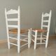 Paire de chaises ancienne paillé années 30/40